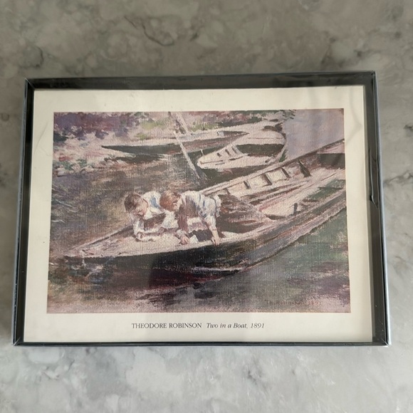 Vintage Red Farm Studio Pawtucket RI American Impressionist Note Cards - Picture 2 of 6